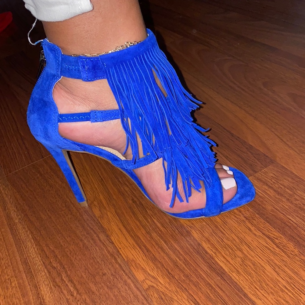 Steve Madden Fringly Royal blue